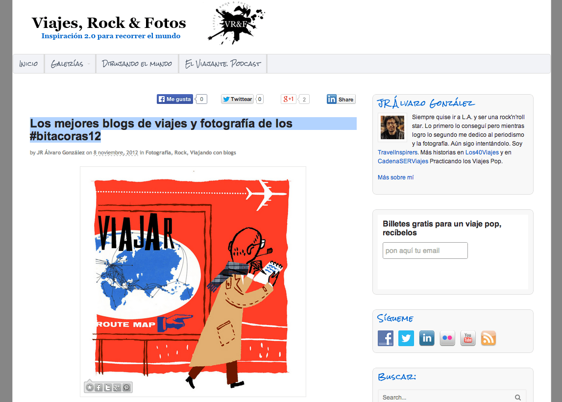 Robin Jú en viajes, rock y fotos