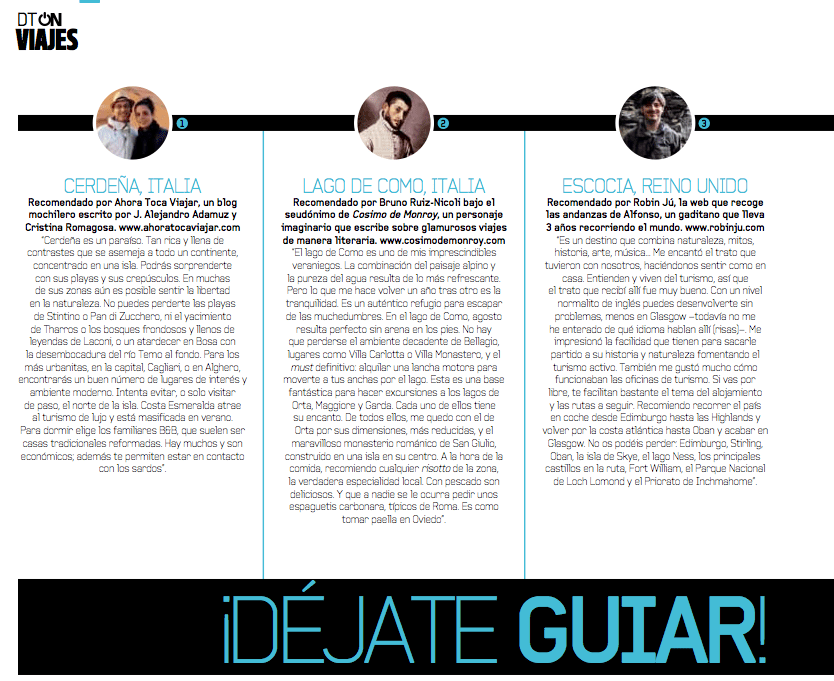 Robin Jú en Revista DT